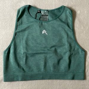 Oner Active Classic 2.0 Seamless Crop Top — Mineral Green Marl